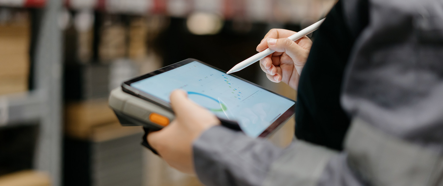 warehouse worker on tablet Warehouse Worker On Tablet